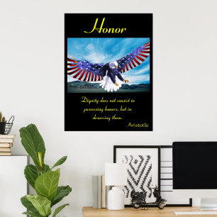 Poster L'honneur s'envole avec sagesse et fierté