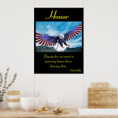 Poster L'honneur s'envole avec sagesse et fierté (Cuisine)