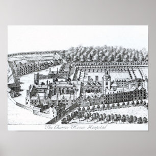 Poster L'hôpital de Charterhouse, c.1720