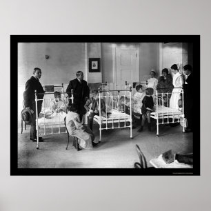 Poster L'hôpital d'enfants à New York 1920