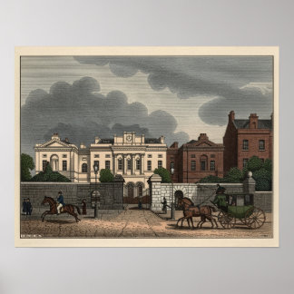 Poster L'hôpital St. Patrick Dun à Dublin, Irlande 1835