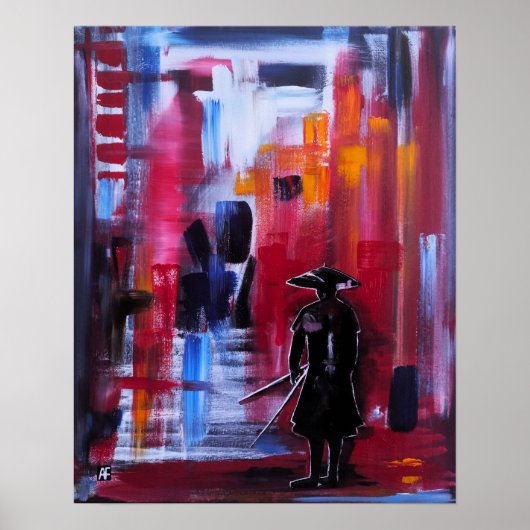 Poster L'Horizon du Samouraï Peinture d'Alfred Fox (Devant)