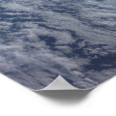 Poster L'horizon terrestre contre la noirceur de l'espace (Coin)