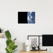 Poster L'horizon terrestre et la noirceur de l'espace (Bureau à domicile)