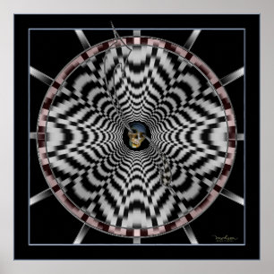 Poster L'horloge de la vie de pente glissante