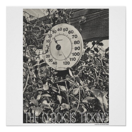 Poster L'horloge tourne. (Devant)