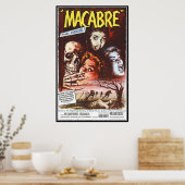 Poster L'horreur du film vintage - (Cuisine)