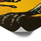 Poster L'Horreur spatiale - Science-Fiction Vintage Comic (Coin)