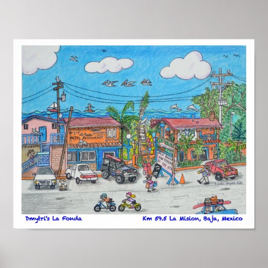 Poster L'hôtel-restaurant La Fonda de Dmytri (Devant)