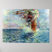 Poster L'huile Henri Farre apparaît sur les eaux troublée (Devant)