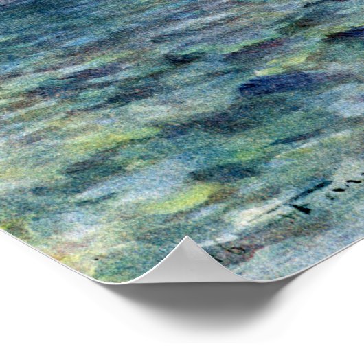 Poster L'huile Henri Farre apparaît sur les eaux troublée (Coin)