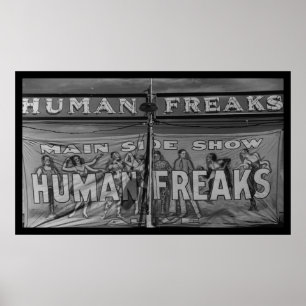 Poster L'humain Freaks l'affiche d'entresort