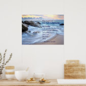 Poster L'Humanité est un océan - Citation du Mahatma Gand (Cuisine)