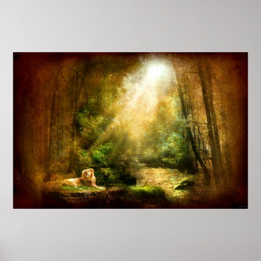 Poster L'humilité du roi (Poster d'Art Lion) (Devant)