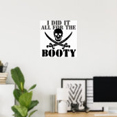 Poster L'humour pirate de booty (Bureau à domicile)