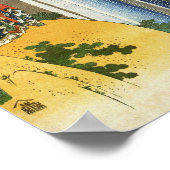 Poster Li Po à la cascade Lo-Shan Hokusai Art (Coin)