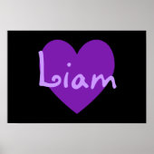 Poster Liam en violet (Devant)