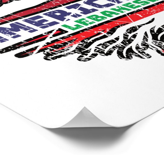 Poster Liban Liban États-Unis États-Unis (Coin)