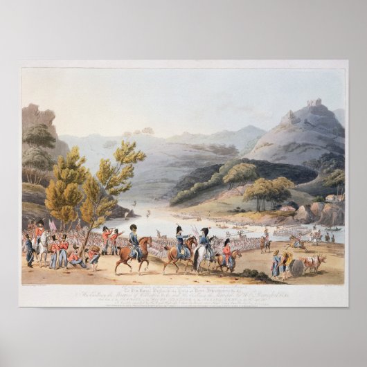 Poster Libellé de la rivière Mondego, gravé par C. (Devant)