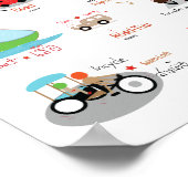 Poster Libellé thaïlandais avec illustration (Coin)