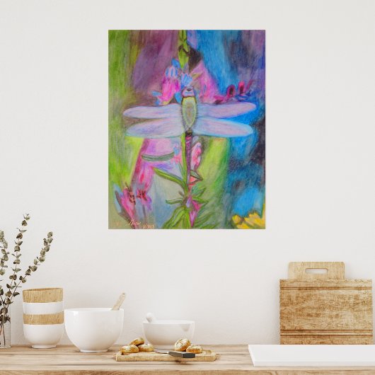 Poster libellule (Cuisine)