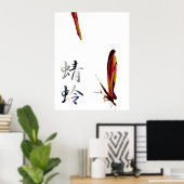 Poster libellule (Bureau à domicile)