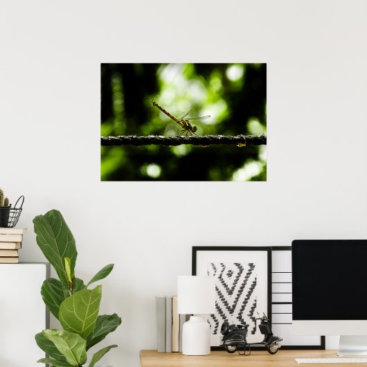Poster libellule (Bureau à domicile)
