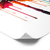 Poster libellule colorée (Coin)