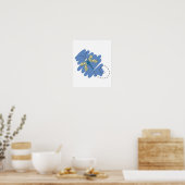 Poster libellule de gribouillis mignon (Cuisine)