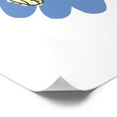 Poster libellule de gribouillis mignon (Coin)