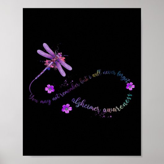 Poster Libellule de la sensibilisation Vous ne vous souvi (Devant)