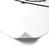 Poster Libellule Infinity avec Roses Noir et Blanc (Coin)