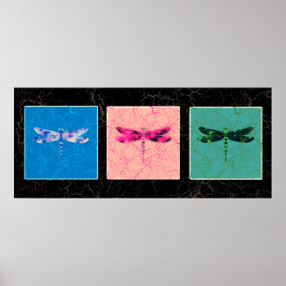 Poster libellules