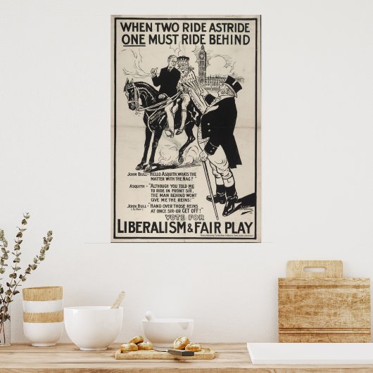 Poster Libéralisme et équité (Cuisine)