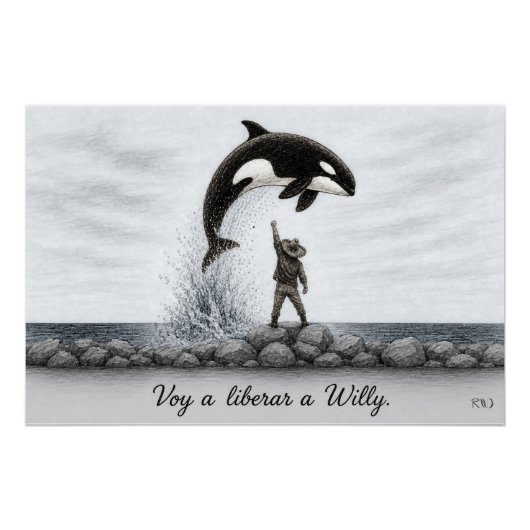 Poster Liberar a Willy (Devant)