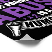 Poster Libération de l'abus - Sensibilisation à la violen (Coin)