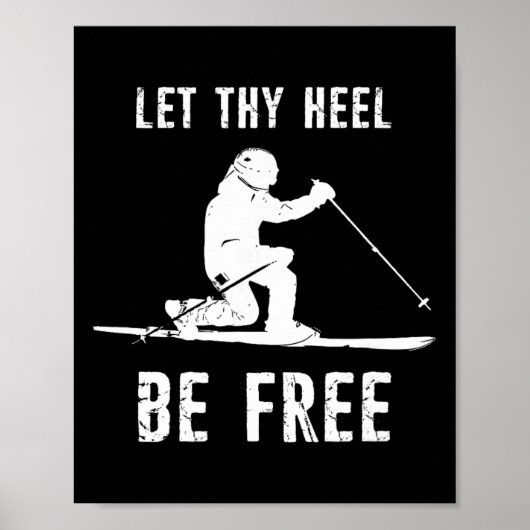 Poster Libère Ton Talon Ski Telemark (Devant)