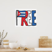 Poster Libérer Cuba (Cuisine)