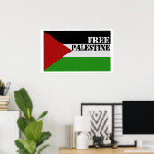 Poster Libérer la Palestine (Bureau à domicile)