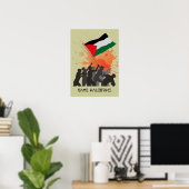 Poster Libérer la Palestine (Bureau à domicile)