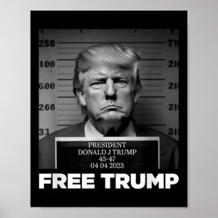 Poster Libérez Donald Trump Mushot