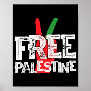 Poster Libérez la Palestine Tee de cessez-le-feu patrioti