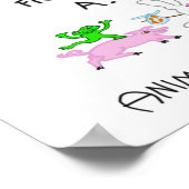 Poster Libérez Les ANIMAUX A.L.F ! (Coin)