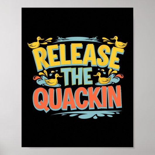 Poster Libérez Quackin Gym Bodybuilding — (Devant)