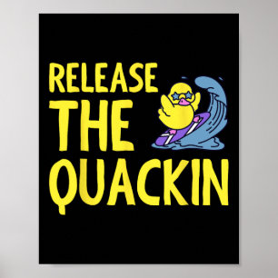 Poster Libérez Quackin Gym Bodybuilding —