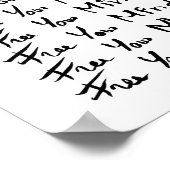 Poster LIBÉREZ VOTRE ESPRIT ! Citation calligraphie motiv (Coin)