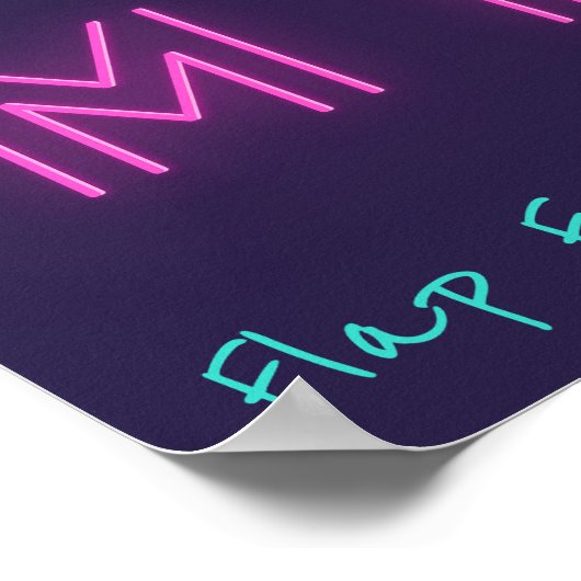 Poster Libérez votre esprit Free Spirited Flamant rose In (Coin)