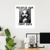 Poster Libérez votre Hobo intérieur (Bureau à domicile)