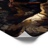 Poster Liberté à la tête du peuple, Eugene Delacroix (Coin)