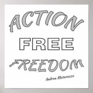 Poster Liberté d'action